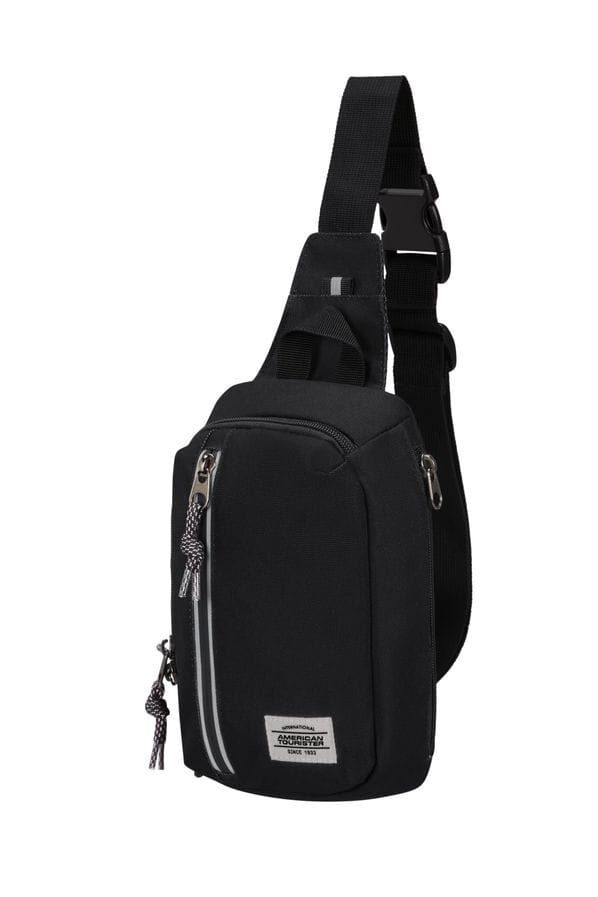 American Tourister Brightup Sling Bag Zip  Zwart