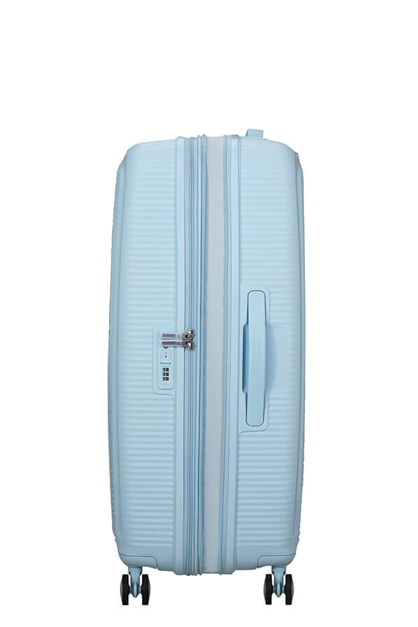 American Tourister SoundBox Spinner TSA Expandable 77cm  Pastel Blue