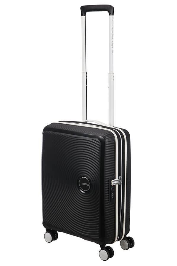 American Tourister Soundbox Spinner TSA Expandable 55cm  Black/White