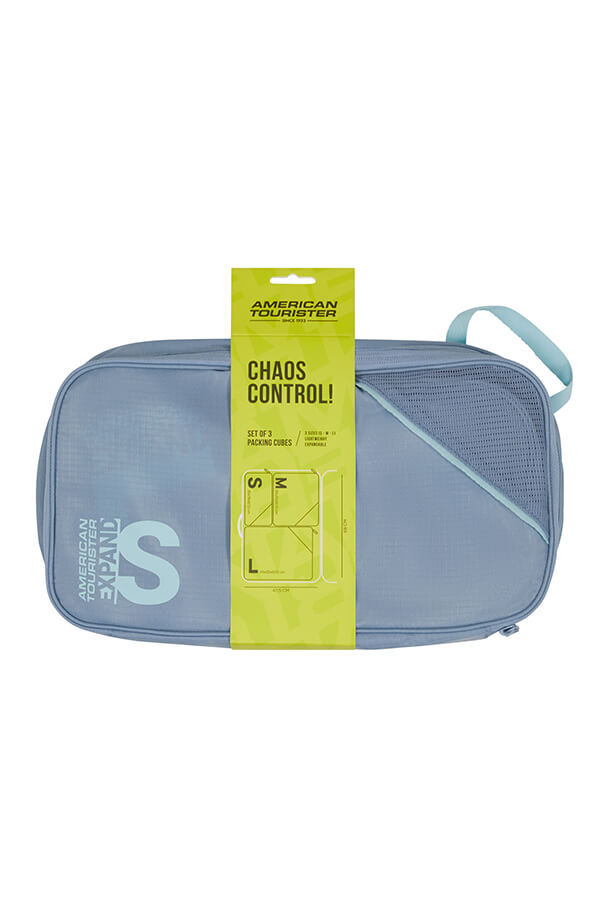Packing Cubes Set van 3 packing cubes | American Tourister American Tourist. Ta Packing Cubes S/M/L  Stone Blue/Blue