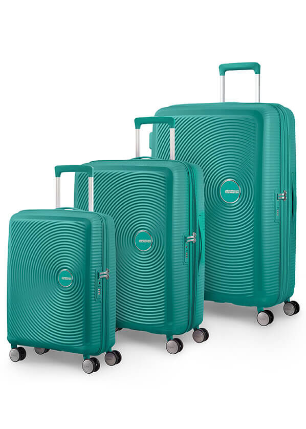 American Tourister Soundbox 3 PC Set A  Forest Green