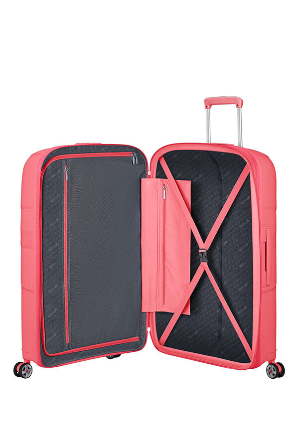 American Tourister StarVibe Spinner Expandable 77cm Sun Kissed Coral