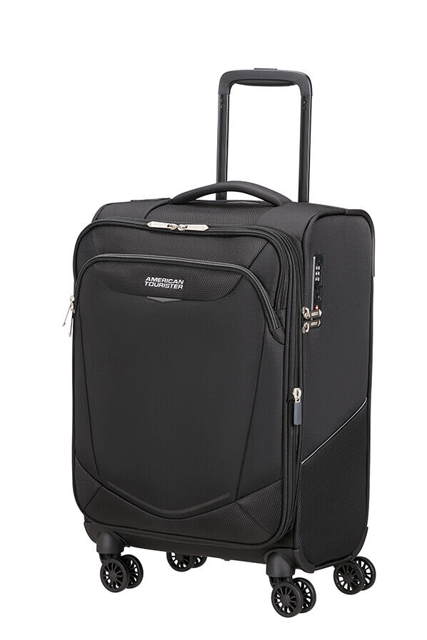 American Tourister SummerRide Spinner Expandable TSA 55cm L35  Zwart