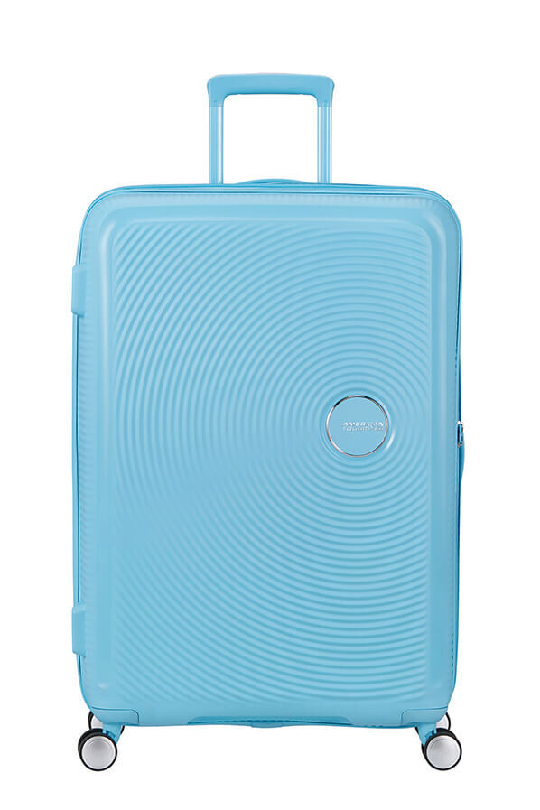 American Tourister SoundBox Spinner TSA Expandable 77cm  Blueberry Fizz