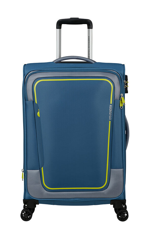 American Tourister Pulsonic Spinner Expandable 68 cm  Coronet Blue