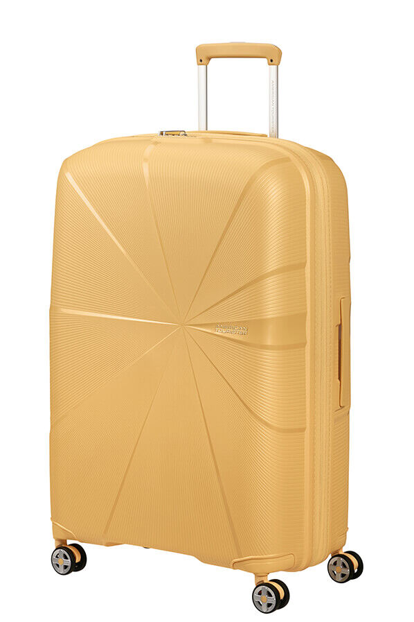 American Tourister StarVibe Spinner Expandable TSA 77cm  Metallic Banana