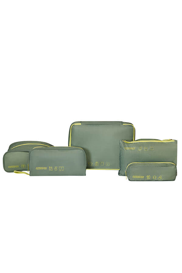American Tourister American Tourist. Ta Packing Organizers 5Pcs  Olive/Lime
