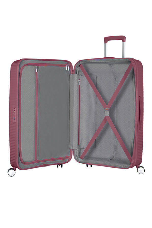American Tourister Soundbox Spinner TSA Expandable 77cm  Dark Burgundy