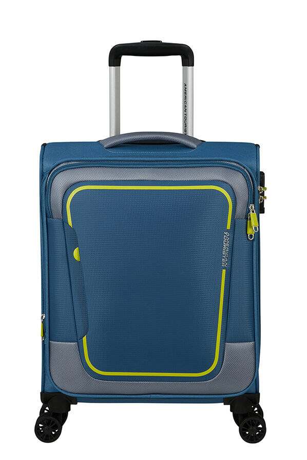 American Tourister Pulsonic Spinner Expandable 55 cm  Coronet Blue