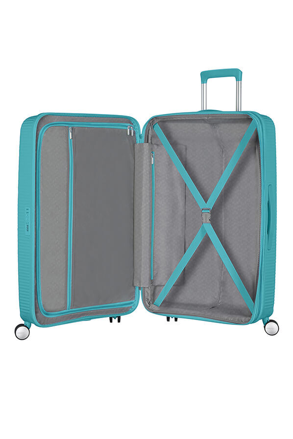 American Tourister Soundbox Spinner Expandable 77cm  Turquoise Tonic