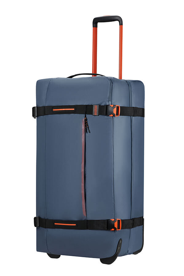 American Tourister Urban Track Duffle with Wheels Coated L  Navy/Orange