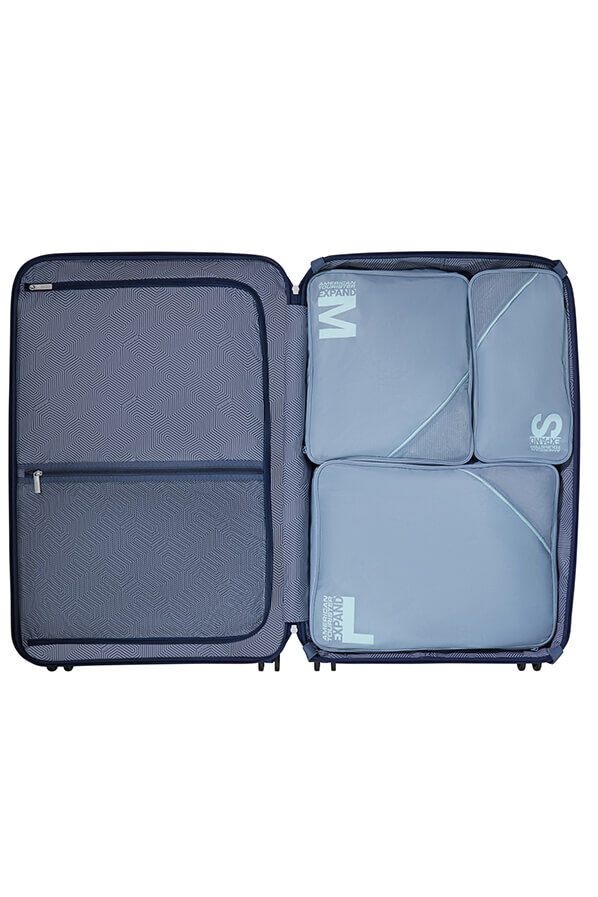 Packing Cubes Set van 3 packing cubes | American Tourister American Tourist. Ta Packing Cubes S/M/L  Stone Blue/Blue