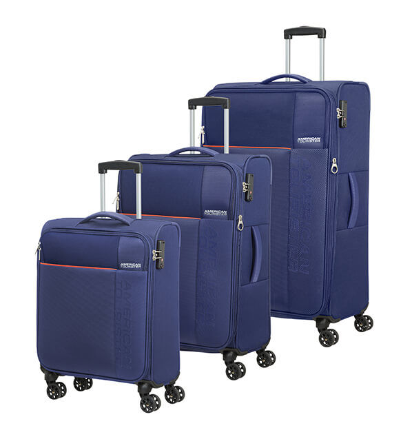 American Tourister Fun Cruise 3 PC Set A  Navy/Orange