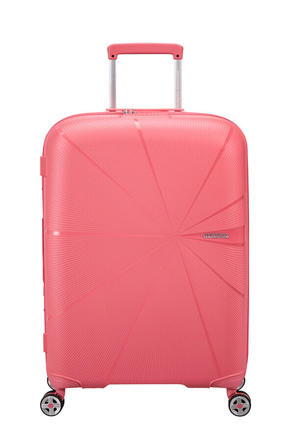 American Tourister StarVibe Spinner Expandable TSA 67cm Sun Kissed Coral