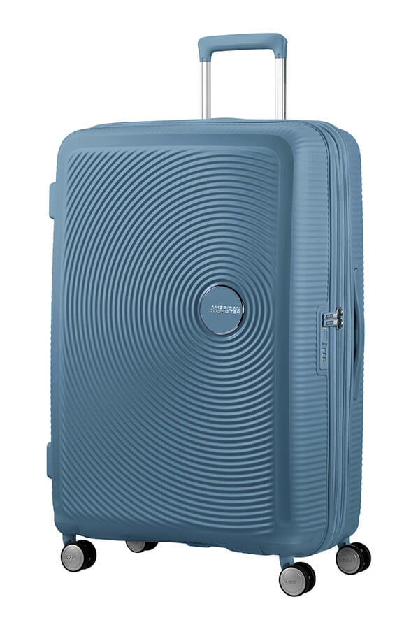 American Tourister Soundbox Spinner Expandable 77cm  Stone Blue