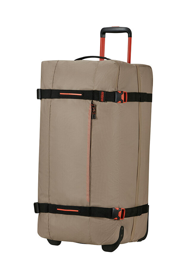 American Tourister Urban Track Duffle with Wheels Coated L  Beige/Orange