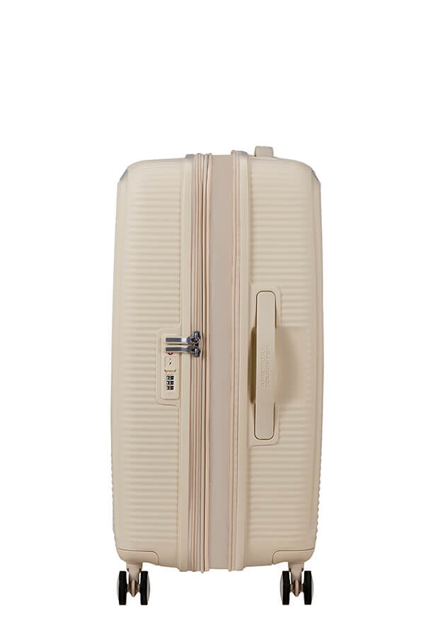 American Tourister SoundBox Spinner TSA Expandable 67cm  Coconut Sand