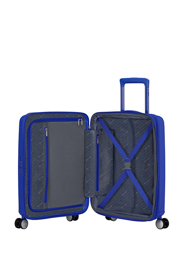 American Tourister SoundBox Spinner Expandable 55cm  Cobalt Blue