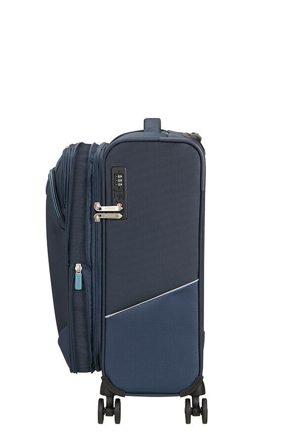 American Tourister SummerRide Spinner Expandable TSA 55cm L35  Navy