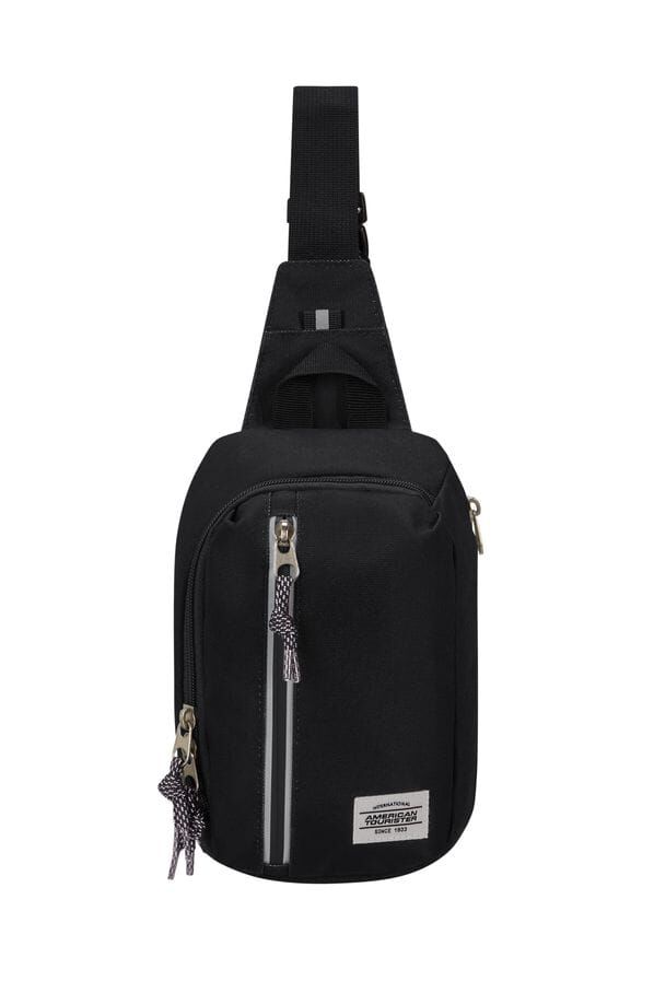 American Tourister Brightup Sling Bag Zip  Zwart