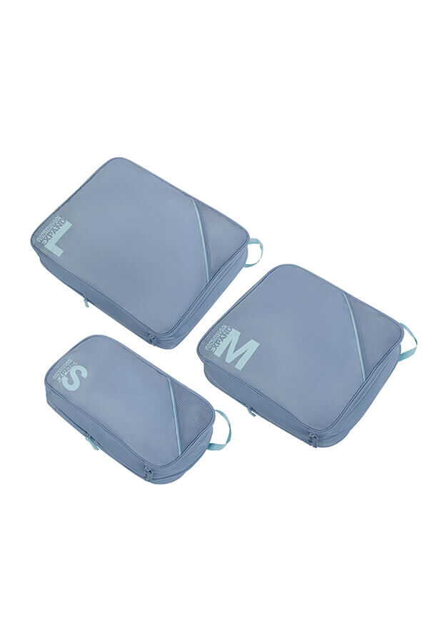 Packing Cubes Set van 3 packing cubes | American Tourister American Tourist. Ta Packing Cubes S/M/L  Stone Blue/Blue