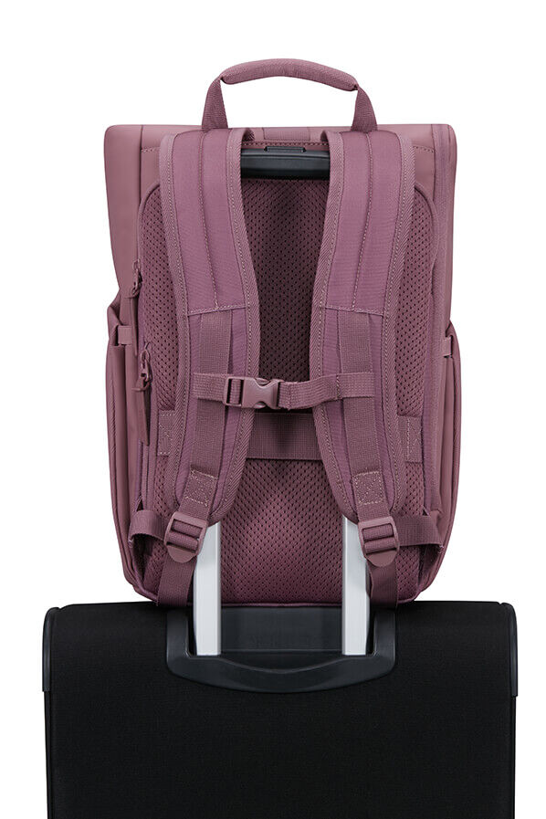 Urban Tide Rugzak 14'' rolltop 14" | American Tourister Urban Tide Rolltop Laptop Backpack 14'  Galactic Mauve