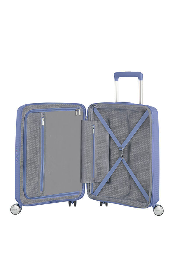 American Tourister Soundbox Spinner 55  Denim Blue