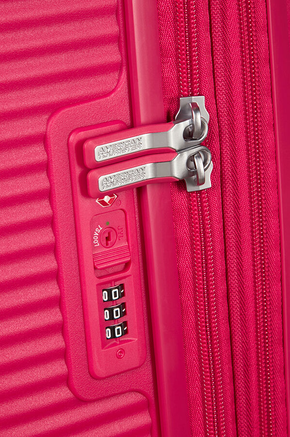 SoundBox Middelgrote ruimbagage | American Tourister Soundbox Spinner uitbreidbaar 67cm Lightning Pink
