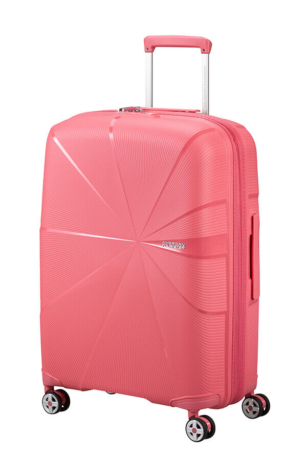 American Tourister StarVibe Spinner Expandable TSA 67cm Sun Kissed Coral