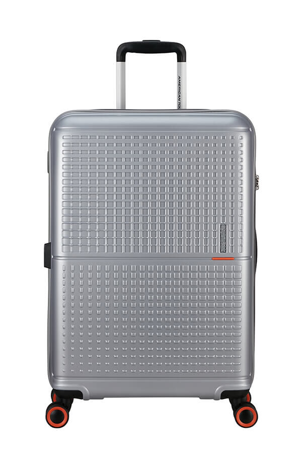 American Tourister Geopop Spinner 67/24 Tsa. 67cm  Metallic Silver