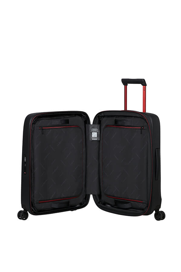 Samsonite Essens Spinner Expandable ZIP 55cm  Charcoal/Red