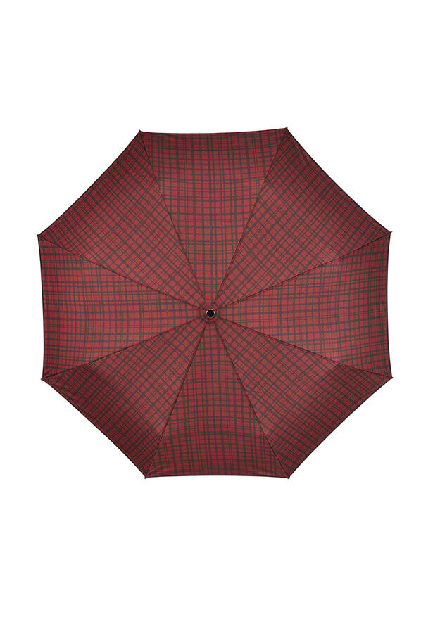 Samsonite Wood Classic S 3 Sect. Auto O/C Crook  Bordeaux Scottish