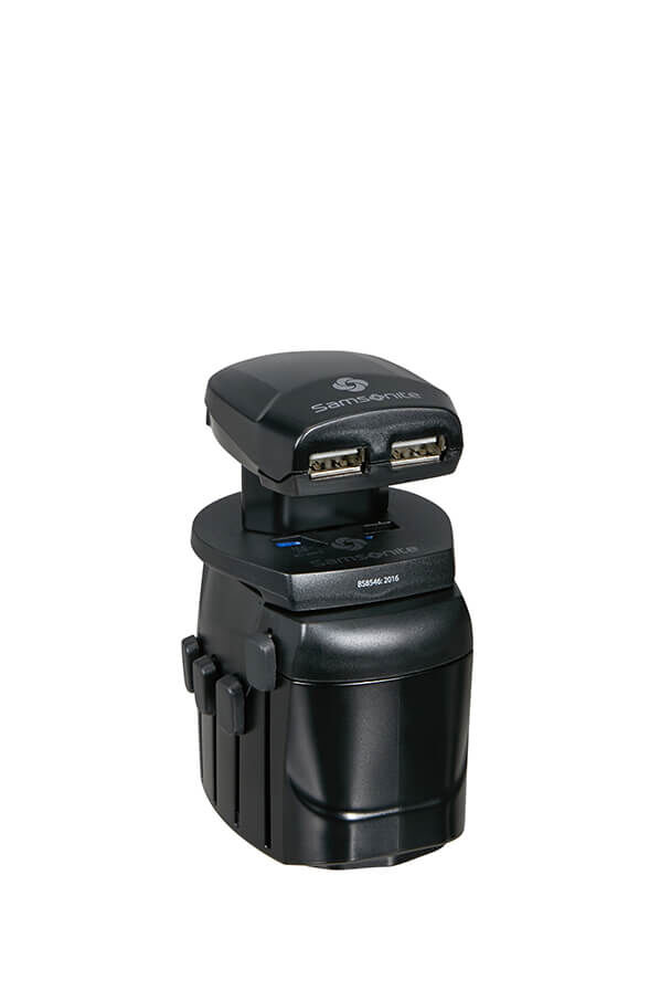 Samsonite Global Ta Worldwide Adapter + USB Zwart