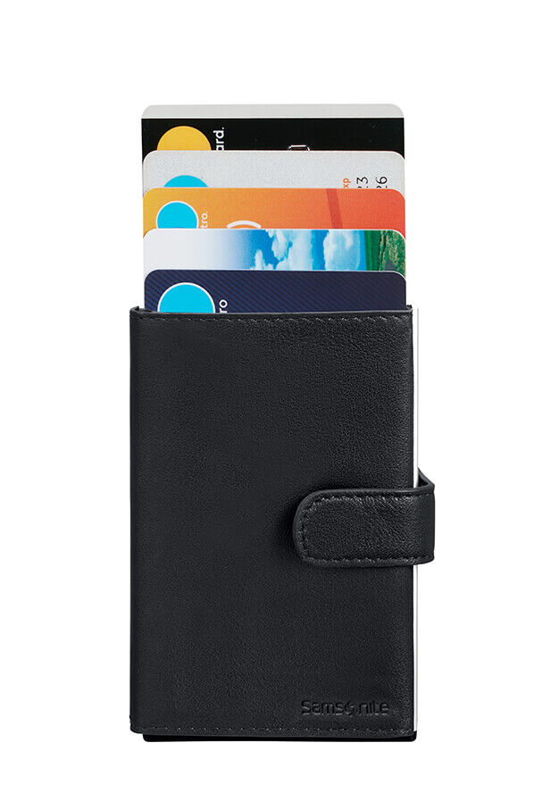 Samsonite Alu Fit 202 - Slide-up Wallet  Zwart