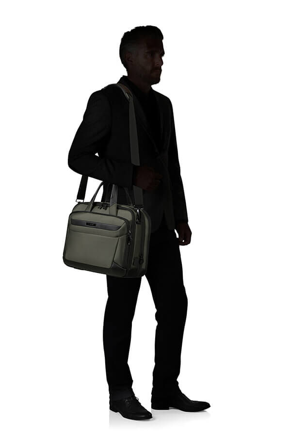 Samsonite Pro-Dlx 6 Bailhandle Expandable 15.6'  Groen