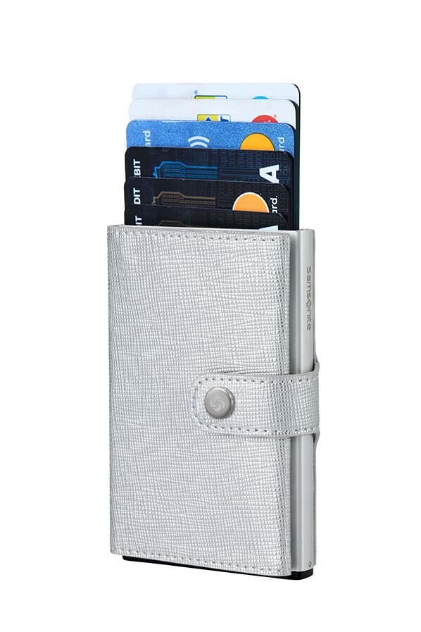 Samsonite Alu Fit 202 - Slide-up Wallet  Silver