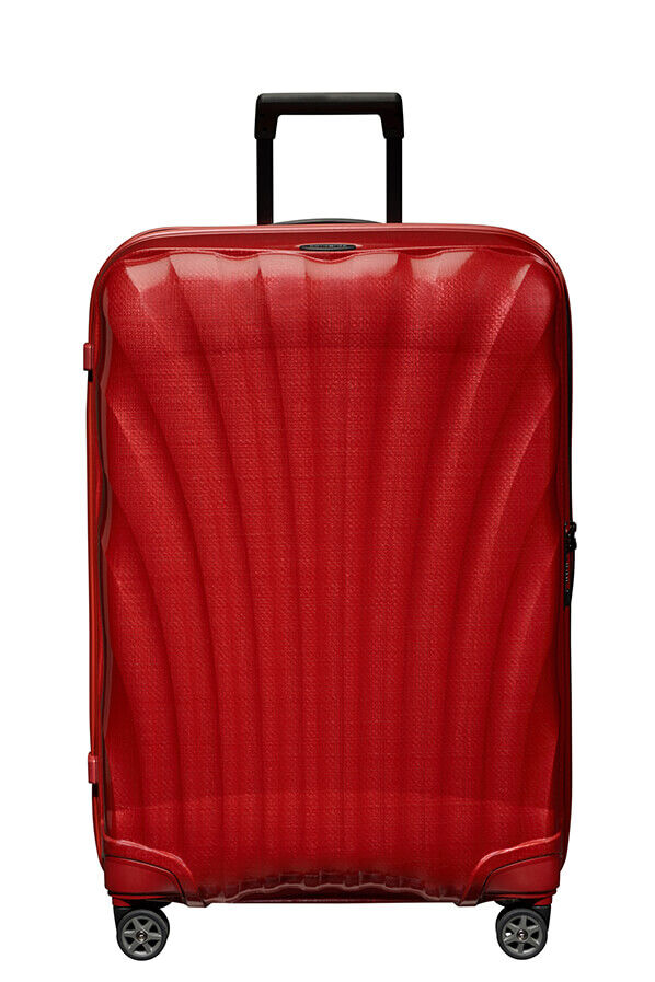 lens overschot achterzijde C-Lite Spinner 75cm Chili red | Rolling Luggage Nederland