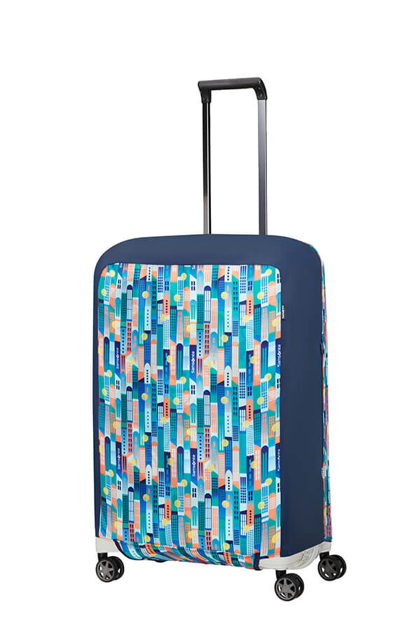 Samsonite Ta Revolution Foldable Luggage Cover M  City Print