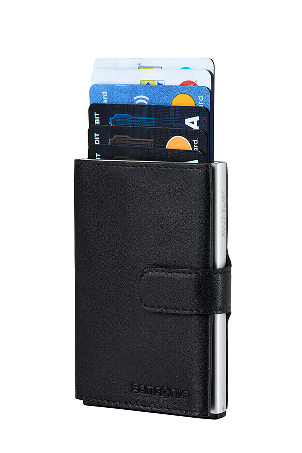 Samsonite Alu Fit 202 - Slide-up Wallet  Zwart