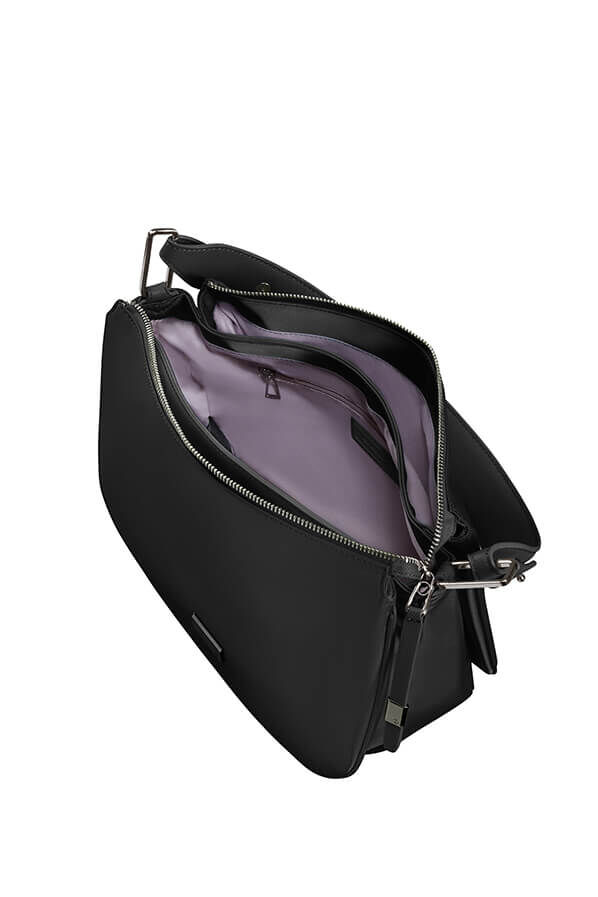 Samsonite Be-Her Hobo Bag Round 3 Compartments  Zwart