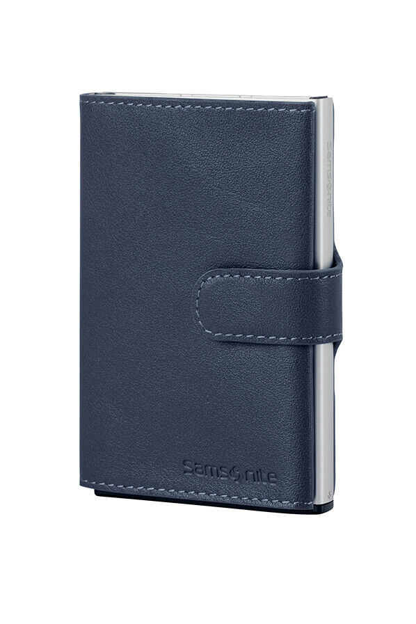 Samsonite Alu Fit 202 - Slide-up Wallet  Blauw