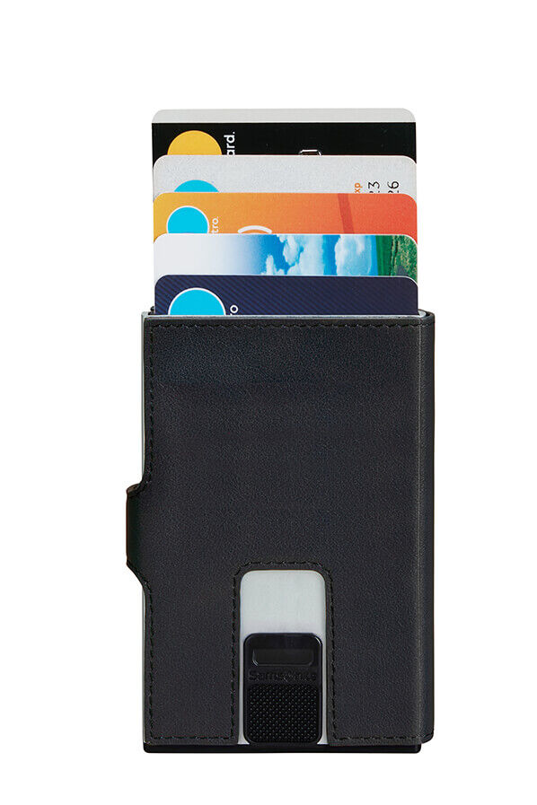 Samsonite Alu Fit 202 - Slide-up Wallet  Zwart