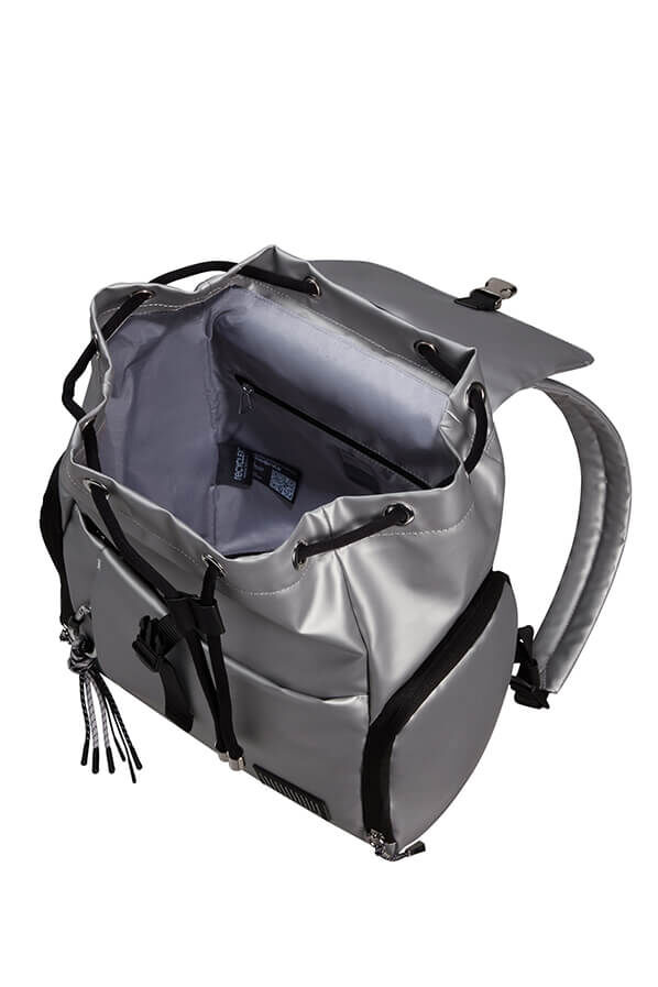 Samsonite Wander Last Backpack 3PKT 1 Buckle  Metallic Zilver