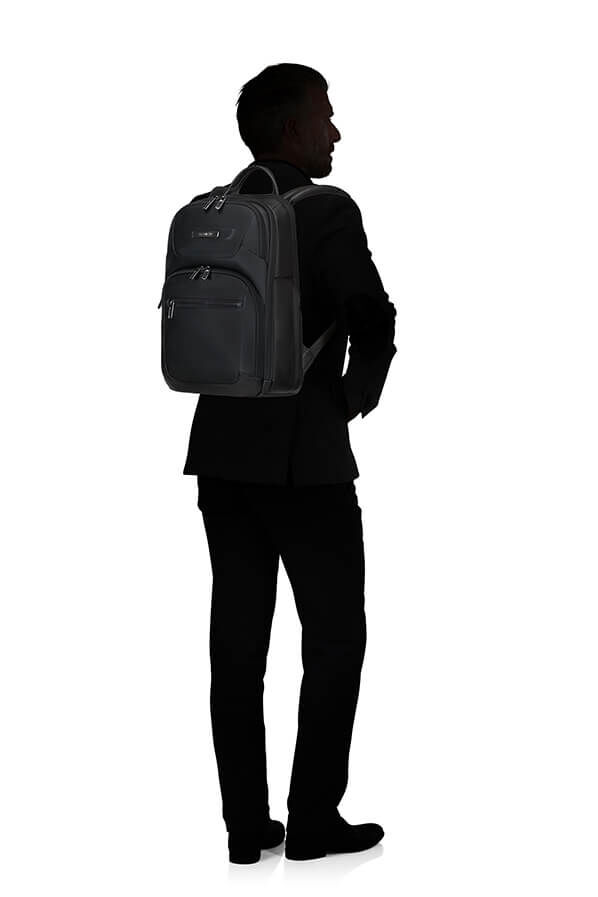 Samsonite Pro-Dlx 6 Leather Backpack 14.1'  Black