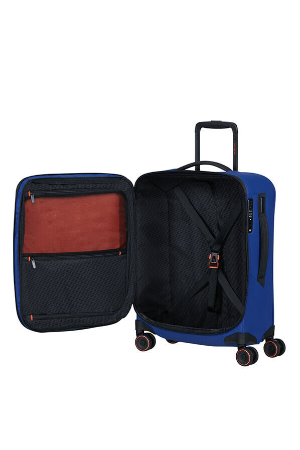 Samsonite Glazed Spinner Expandable 55cm  Electric Blue