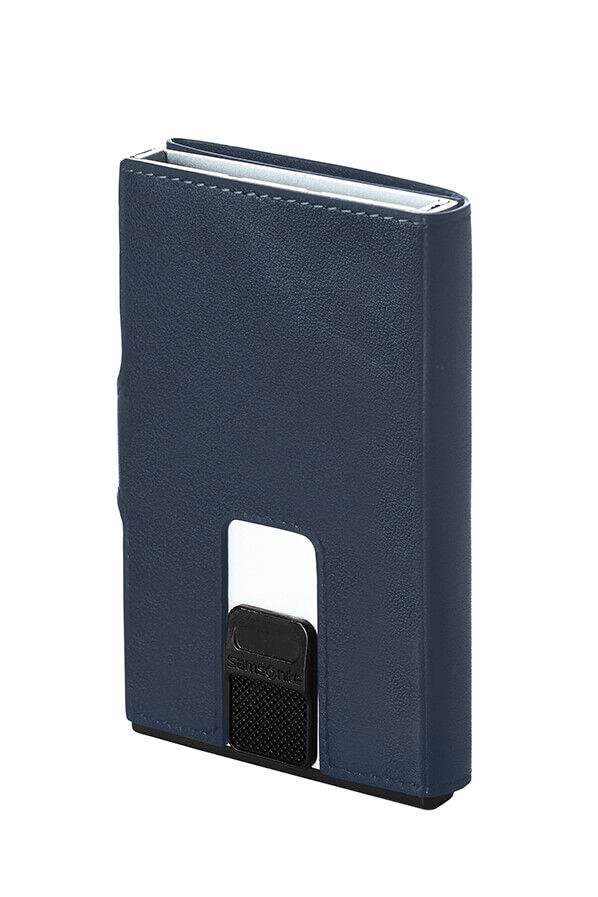 Samsonite Alu Fit 202 - Slide-up Wallet  Blauw