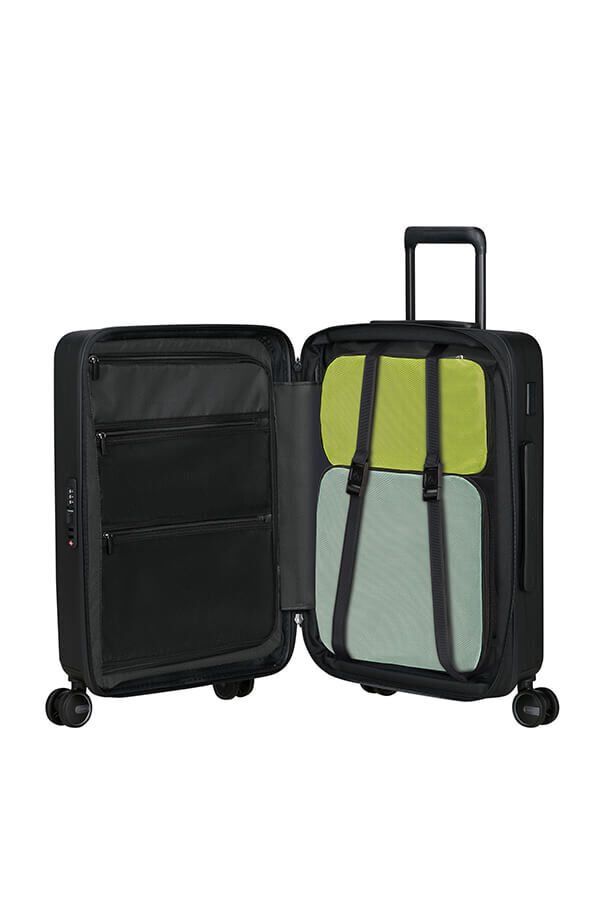 Samsonite Restackd Spinner Expandable Easy Access 55cm  Black