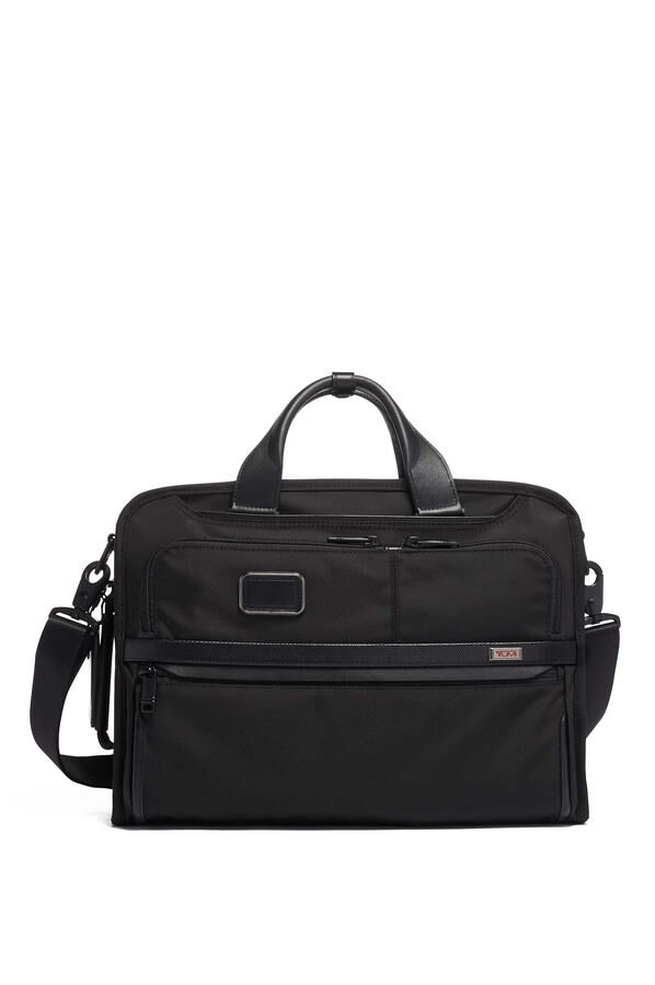 TUMI Alpha 3 SLIM THREE WAY BRIEF Black